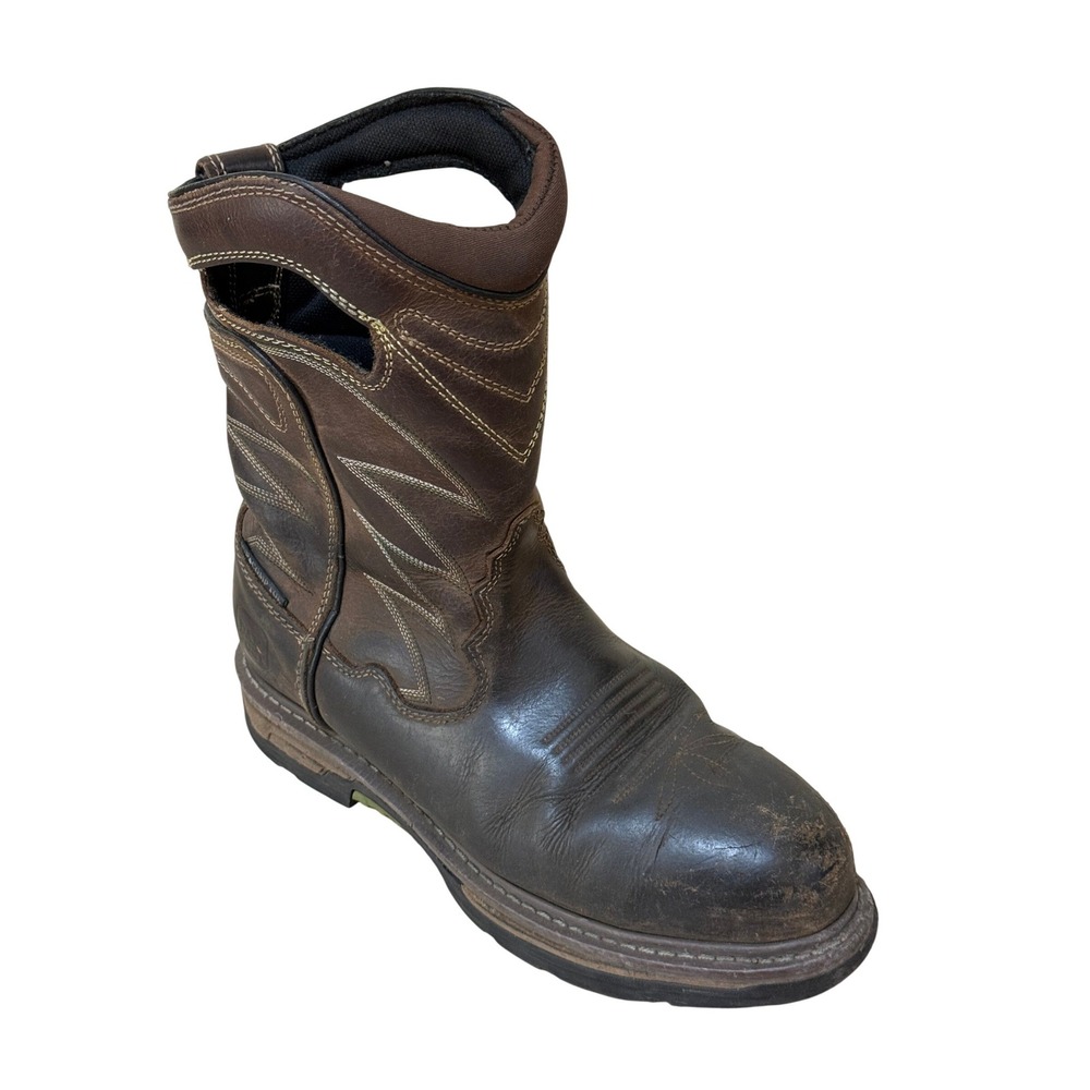 Dan Post Men Work Boots 7 Brown Leather Composite Toe Waterproof DP59424 Western